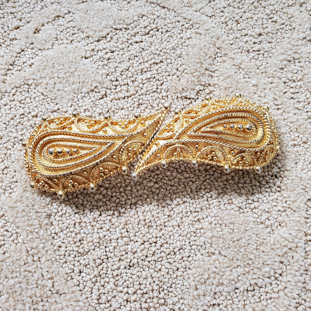 1984 Mimi Di N Princess Mimi di Niscemi Rich Golden Textured Yellow Goldtone...
